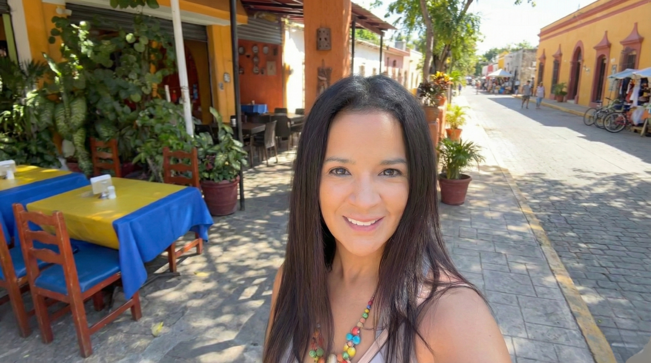 The author, Rosalina, in the Yucatán Peninsula where she completed part of her degree